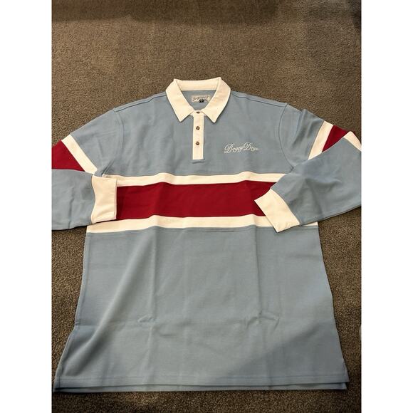 Bogey Boys Midstripe Polo Blue/Red Men’s Size 2XL - Picture 1 of 5